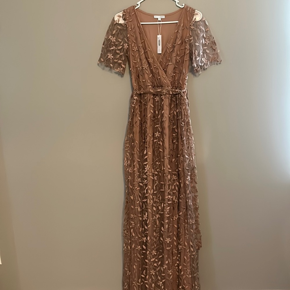 Baltic Born maxi dress, Small, Nude Rose